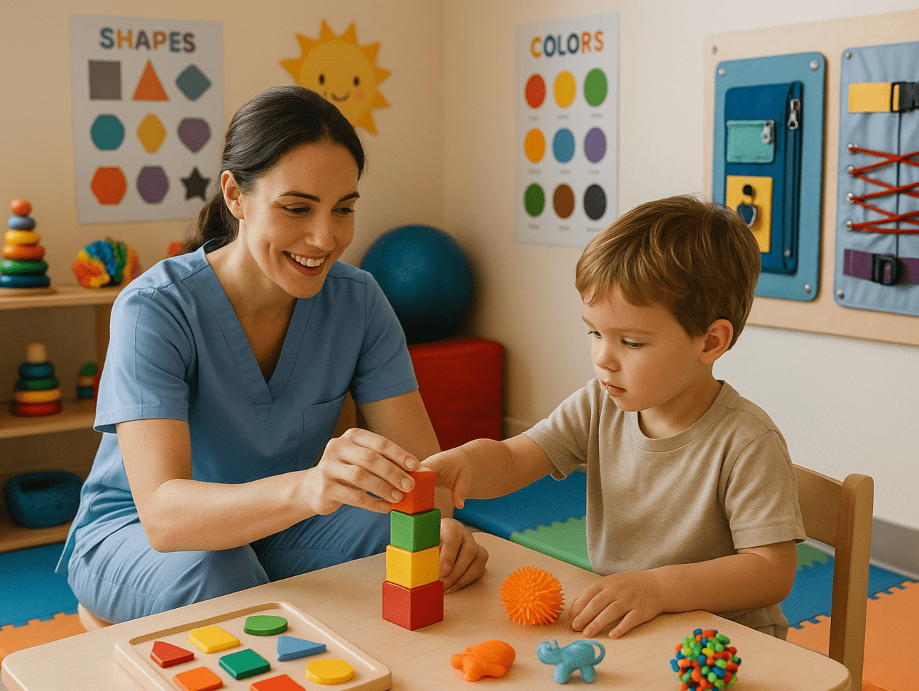 Doctor Giving Occupational therapy
